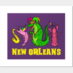 Mardi Gras New Orleans Posters and Art